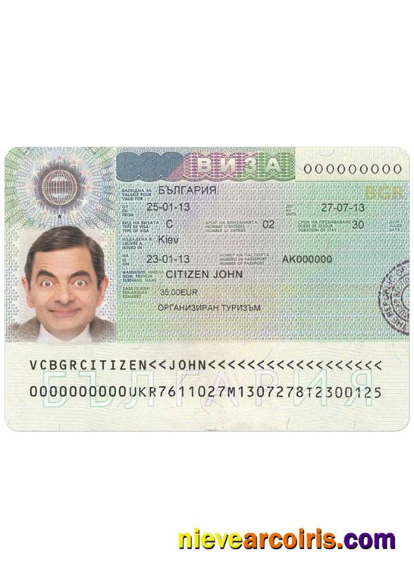 BULGARIA visa